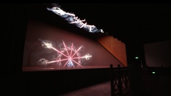 天下功夫出少林，索诺克Sonnoc投影呈现南少林寺禅武文化中心光影展项