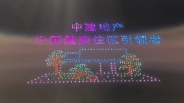 陕西西安无人机表演、中建地产项目宣传表演