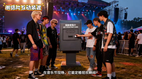 音乐感应互动明信片邮箱