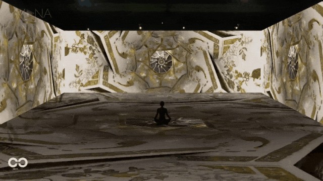 Hirender 赋能濮院织光剧场｜14 台投影同步 + 雷达体感交互 