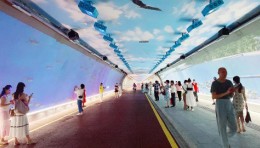 隧道内的城市“大片” SEEMILE点亮国内最长慢行景观隧道