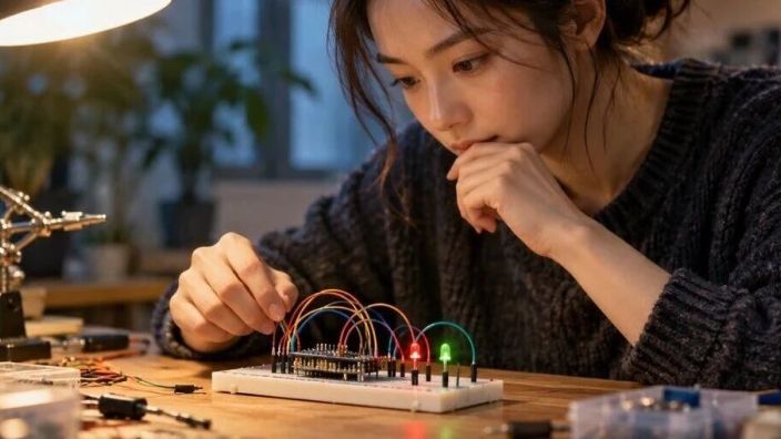 [CHI 2026] 电路不亮时，AI 能指着面包板陪你排查吗？