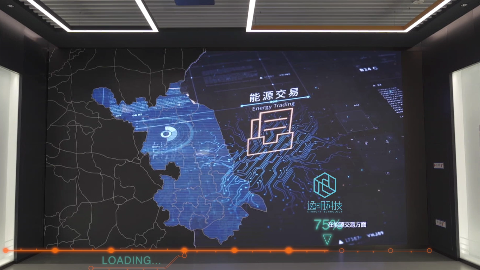 地图异形屏电网主题展厅-逸明科技