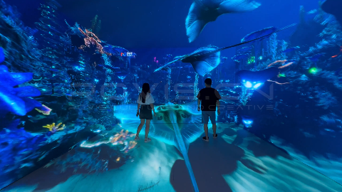 沉浸式CAVE体验 |「异星海底」720场景素材