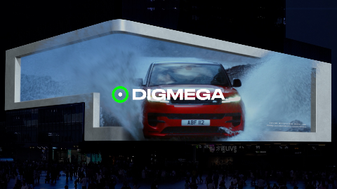 DIGMEGA×路虎揽胜运动，定制裸眼3D大片登陆重庆、杭州双城巨幕 
