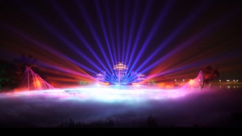 2020中国泰州梅兰芳艺术节28日晚开幕，大型<b>水幕秀</b>令人期待