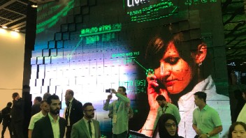 迪拜Etisalat展览上的3DLED视频墙壁