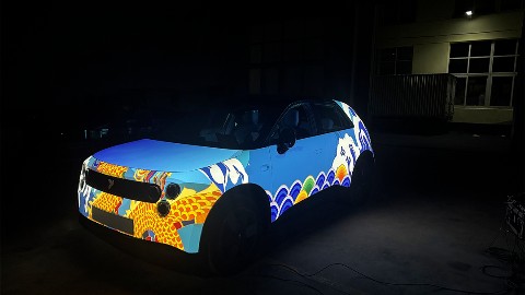 蔚来萤火虫车体Mapping秀