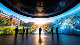 展厅升级改造可落地弧幕投影沉浸式展项