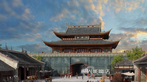 古镇三维漫游  沉浸式