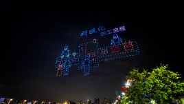 佛山南海无人机表演、千架无人机助力源林酒店宣传
