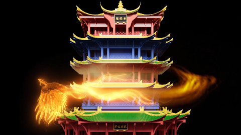 夜游 灯光秀 投影秀