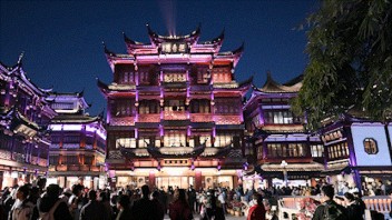 2025豫园花朝盛宴灯光秀