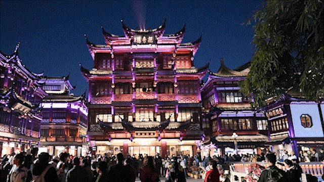 2025豫园花朝盛宴灯光秀