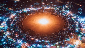 1.5万人聚集荒芜沙漠，只为看一场无人机灯光秀？
