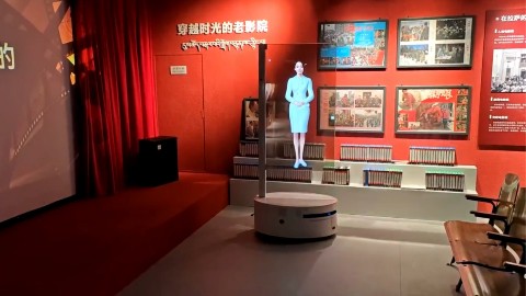 AI数字人交互一体机和移动导览数字人一体机成政务医疗学校AI员工