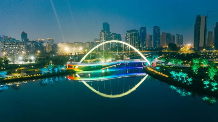 美翻了！江阴锡澄运河公园夜景提升项目欣赏