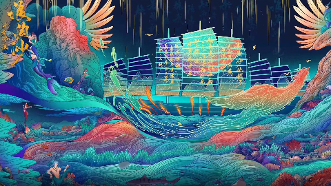 （浪淘沙·千古风流）音诗画水舞幻影秀