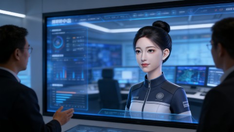  AI数字人公司助力电力煤炭水务等能源行业展厅指挥大屏智慧升级