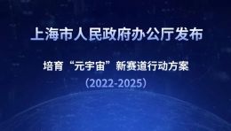 重磅！最精细的元宇宙政策出台，上海发布培育“元宇宙”新赛道行动方案