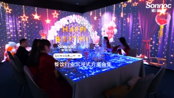索诺克Sonnoc投影打造餐饮行业沉浸式解决方案