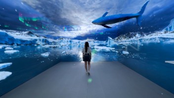 沉浸式CAVE体验 |「冰川鲸鱼」720场景素材