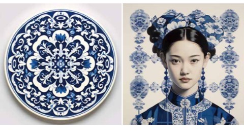中央美院数字艺术作品《青花新语》——传统纹样现代化表达案例