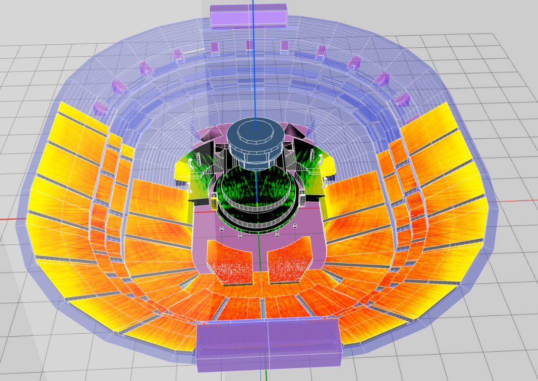 前期设计,采用了3d声场建模软件soundvision进行声场建模分析