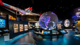 数字化重构下的NASM西展厅，跟随视觉与体感的颤动冲破天际、遨游太空