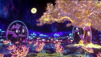 央视「中秋诗会」AR虚拟视频技术<b>制作展示</b>