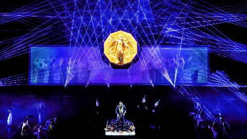 新版歌剧《图兰朵》舞台设计，日内瓦 / teamLab