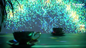 索诺克Sonnoc投影打造光影咖啡厅，享受一种全新的咖啡体验