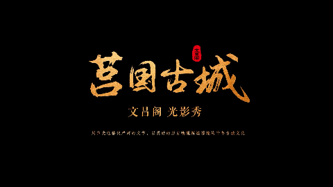 山东莒国古城文昌阁光影秀