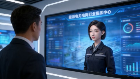 AI数字人公司厂商赋能企业展厅数字孪生系统驾驶舱大屏智慧升级