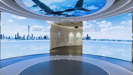 未来印象招商展厅案例：白云机场综保区展厅