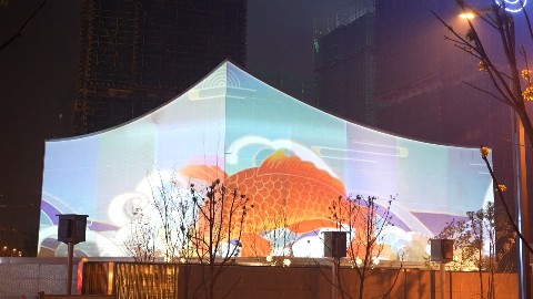 索诺克Sonnoc为麓湖林语提供户外墙体秀