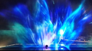 武汉八大家红坊里水幕投影秀