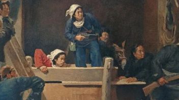 美术经典中的党史：《地道战》