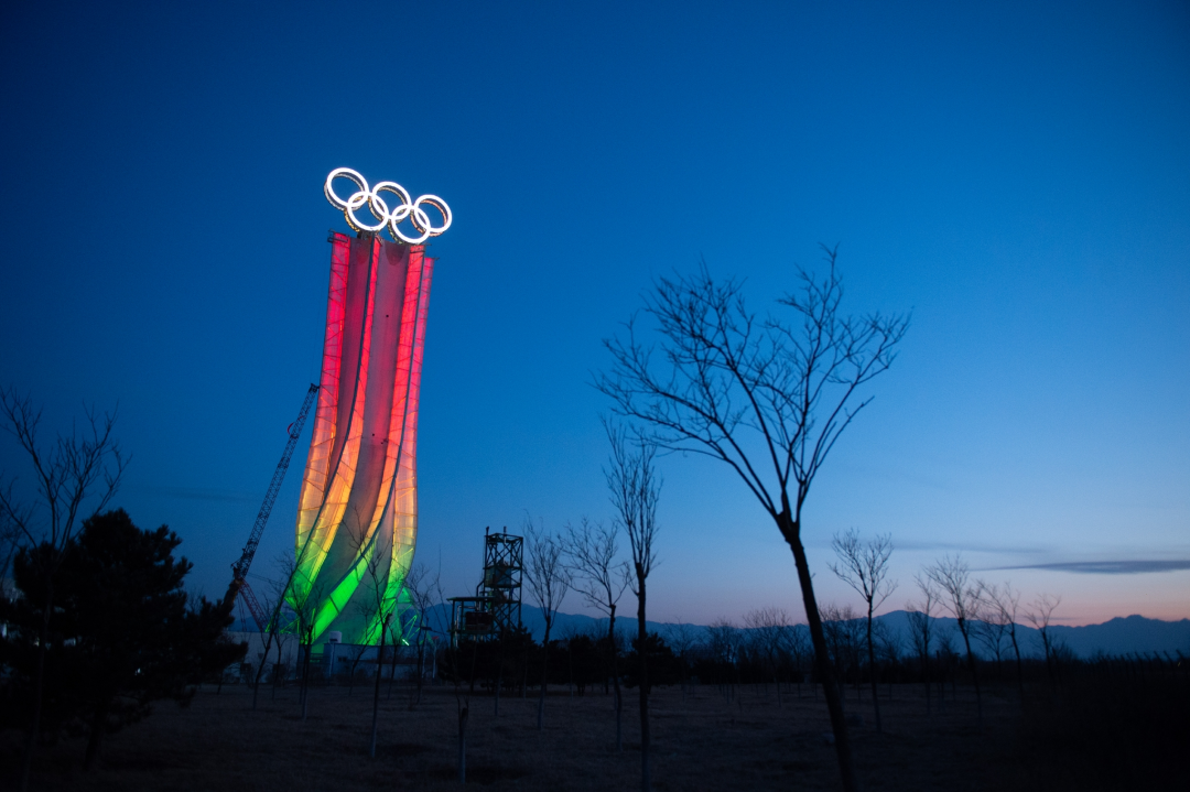 北京冬奥火炬塔图片