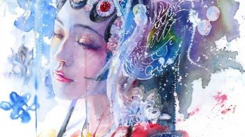 绘画丨画面充满水墨意境，人物动态造型、意境都十分出彩质感无人能敌