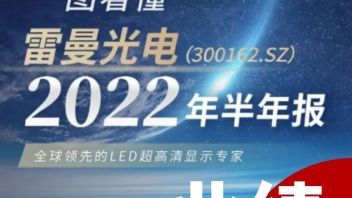 一图看懂雷曼光电2022年<b>半年报</b>