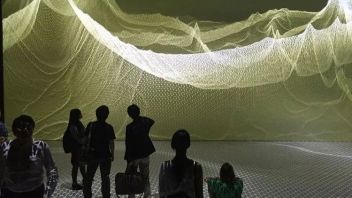 完美模拟海平面升降的美学原理，这个空间可以让我们与<b>海浪互动</b>