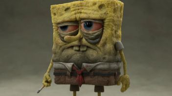 毁童年系列！重口味3D动画角色······你见过如此颓废的海绵宝宝吗？
