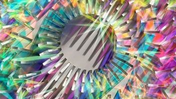 Chris Wood 复杂的玻璃装置散发出生动的色彩光谱