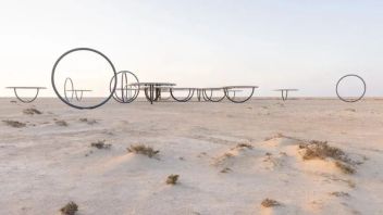 olafur eliasson的装置通过镜子创造了完美圆圈错觉
