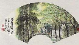 112岁的清华！鲁闽教授写生清华园作品——清华道 · 百年门
