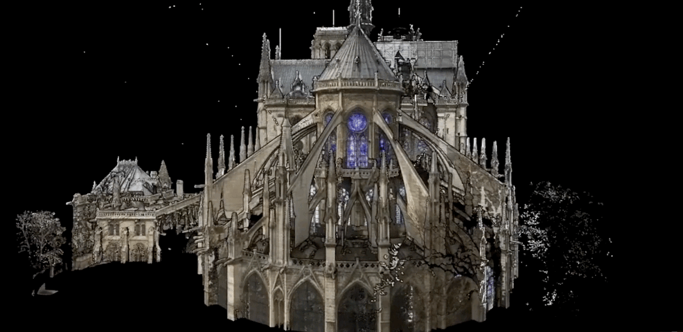 建筑景观 | 「虚拟孪生」的巴黎圣母院，等待从灰烬中复活