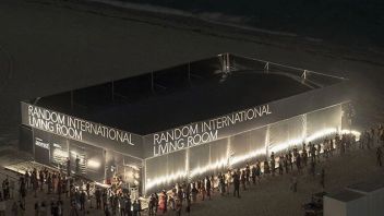 迈阿密海滩上一个空灵的光迷宫“客厅”装置