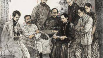 上海文化发展基金会重大文艺创作项目“上海故事”<b>作品汇报展</b>在我院美术馆开幕