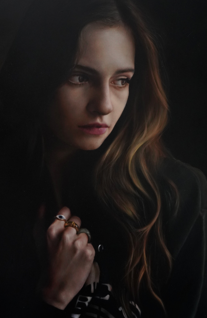 绘画丨超写实人物油画法国画家安妮罗达